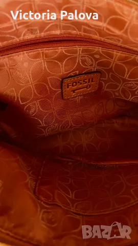Дамска чанта FOSSIL USA оригинал естествена кожа, снимка 8 - Чанти - 48772699