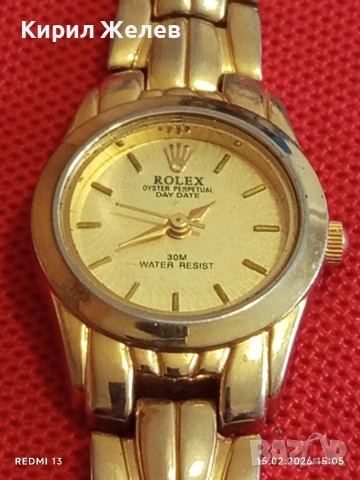 Марков дамски часовник ROLEX OYSTER PERPETUAL красив стилен дизайн 51846, снимка 8 - Дамски - 53484675
