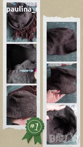 "Mayser" sports line / "Danielle Meucci" Florence / Дизайнерска шапка от пресована вълна с подарък, снимка 11 - Шапки - 49266564