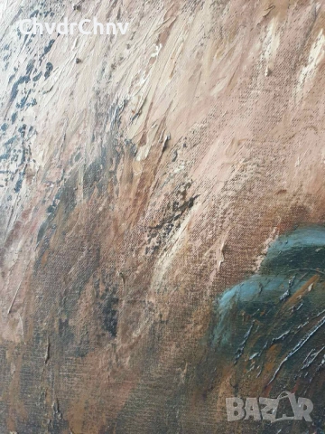 Folke Larsson 82х67см/голяма стара шведска картина масло върху платно/дете-момче/дървена рамка, снимка 5 - Картини - 52364458