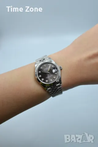 Rolex Datejust 31mm Steel Black Dial Diamond Jubilee Дамски Различни Варианти, снимка 10 - Дамски - 48183045
