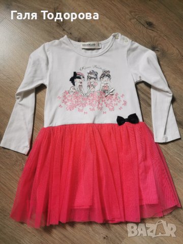 Рокля с дълъг ръкав за 3г 