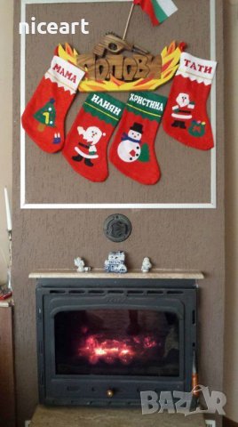 Коледна шапка и чорапче с име , снимка 5 - Други - 42376554
