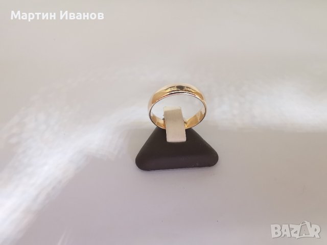 Златна халка класическа 1 брой 4.5мм , снимка 5 - Пръстени - 42549840