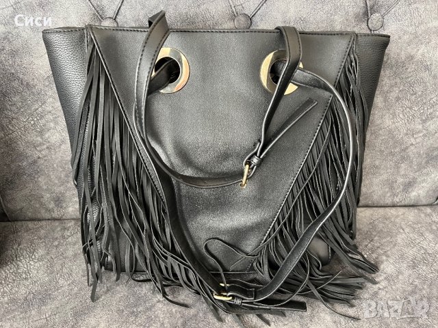 Дамска чанта с ресни  на F&F, снимка 1