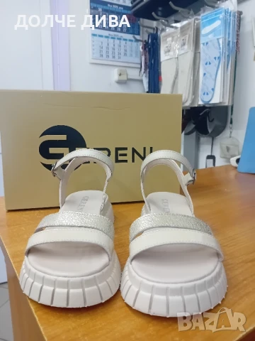 НАМАЛЕНИЕ -Дам.сандали естествена кожа м086 беж злато, снимка 2 - Сандали - 50581272