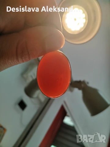 Колие със карнеол с обков със сребърно покритие , снимка 3 - Колиета, медальони, синджири - 51062012