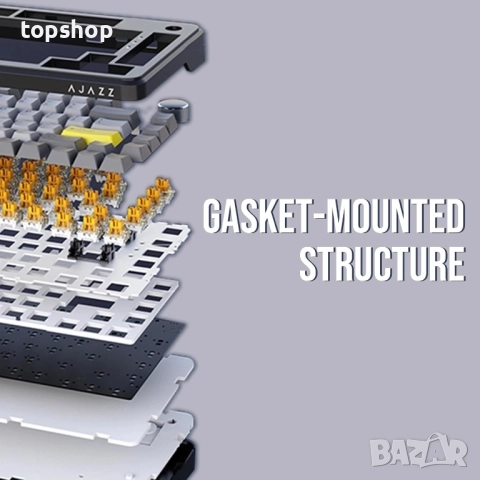 AJAZZ AK820 MAX HE Геймърска клавиатура с магнитен ефект на Хол, регулируемо задействане..., снимка 7 - Клавиатури и мишки - 51636326