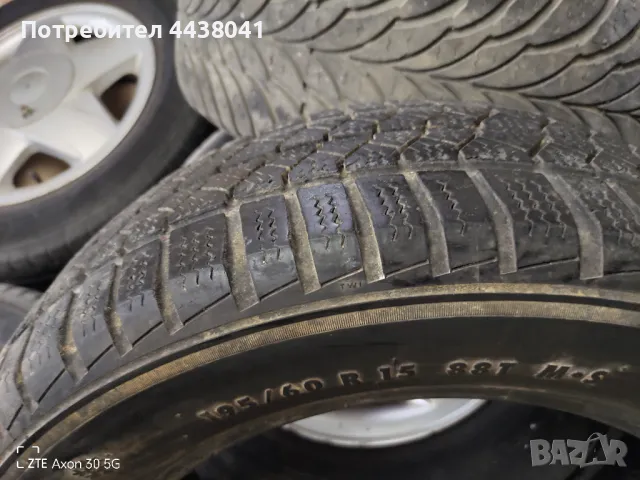 Алуминиеви джанти с гуми 6Jx15, 4х100, ET49 - 5бр., снимка 11 - Гуми и джанти - 49797141