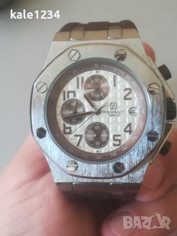 Мъжки часовник Хронограф. HEMSUT Torbollo. Chronograph. Japan move. Quartz. Чисто нов! , снимка 12 - Мъжки - 41040559