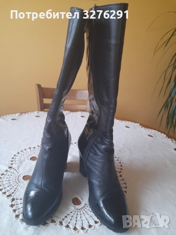 Черни ботуши р.40 , снимка 2 - Дамски ботуши - 52348050