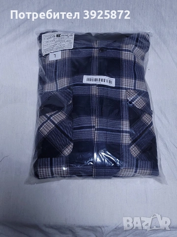 Карирана риза с качулка и подплата от полар, снимка 5 - Ризи - 53622144