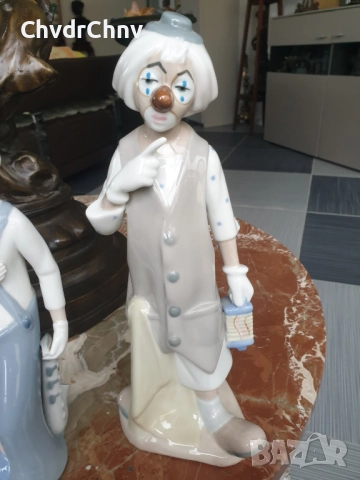 Casades-NAO LLADRO статуетки/испански порцеланови фигури на клоуни-балерини, снимка 8 - Колекции - 47426693