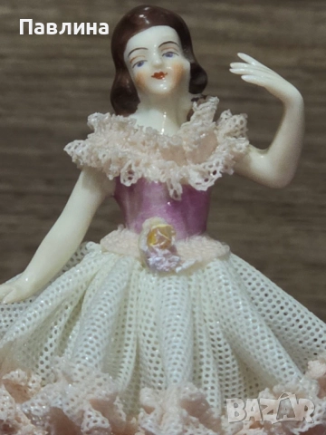 Дрезденска порцеланова балерина, снимка 11 - Статуетки - 52189996