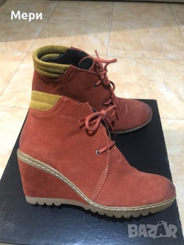 Дамски боти от естествен велур