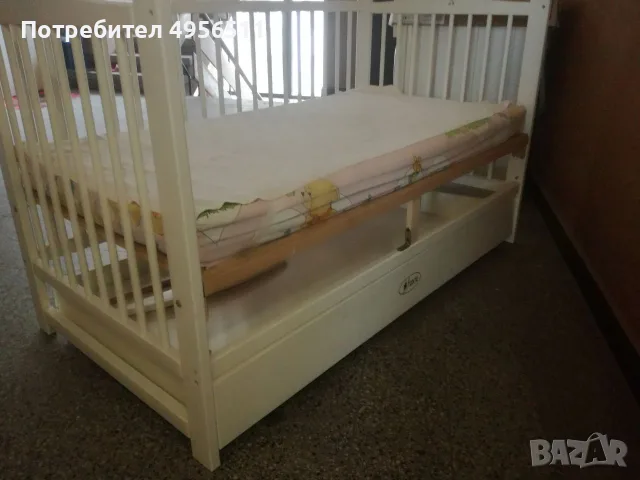 Бебешка кошара АРБОР, с опция за ЛЮЛКА, с матрак кокос. Размер 145 / 76 см..