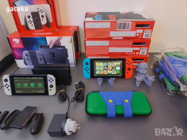 Nintendo Switch с поставен чип, 128GB и 16 игри 