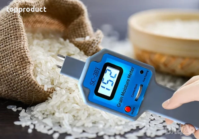 Влагомер за зърно, пшеница, царевица, слънчоглед, тестер за влага, снимка 4 - Измервателни инструменти - 50899744