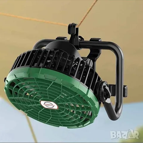 Акумулаторен къмпинг вентилатор с LED осветление, снимка 4 - Аксесоари и консумативи - 55865411