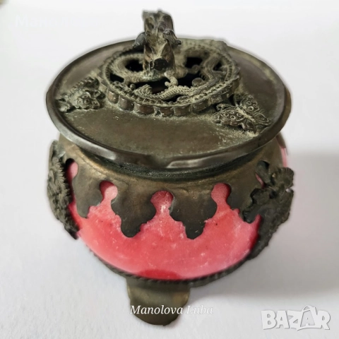 Китайска кадилница, известна още като xianglu (香爐)., снимка 3 - Антикварни и старинни предмети - 52024033