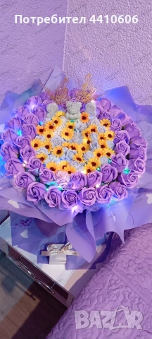 Ръчно изработен светещ ароматен букет 