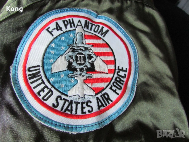 Пилотско яке Air Force USA F-4 Phantom II бомбър Pilots Military естествена кожа манто Milan  