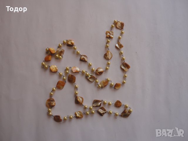 Невероятно колие гердан перли и седеф , снимка 6 - Колиета, медальони, синджири - 41633802