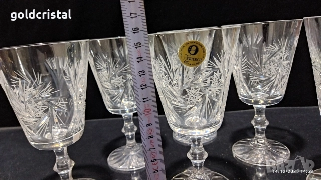 кристални чаши , снимка 3 - Антикварни и старинни предмети - 52794920