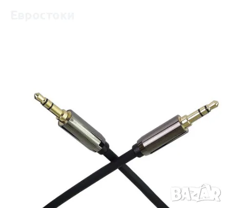 Аудио кабел HQ Jack, жак 3,5 мм мъжки към 3,5 мм мъжки, 3 метра, KJQMM3, цвят: черен, снимка 3 - Други - 48170147