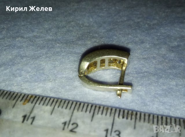 ЕЛЕГАНТНА СКЪПОЦЕННА СРЕБЪРНА ОБЕЦА СРЕБРО 925 АНГЛИЯ с ЮВЕЛИРНО ФАСЕТИРАНИ ПЛАНИНСКИ КРИСТАЛИ 40138, снимка 5 - Обеци - 42425334