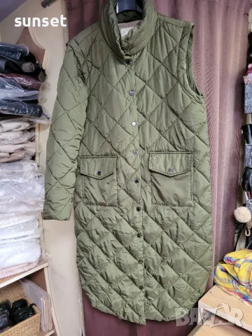 дълго зелено яке+ грейка, 2 в 1- М размер., снимка 7 - Якета - 47836548