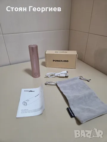 Преносима външна батерия (power bank) Poweradd EnergyCell 5000 в розов цвят 
