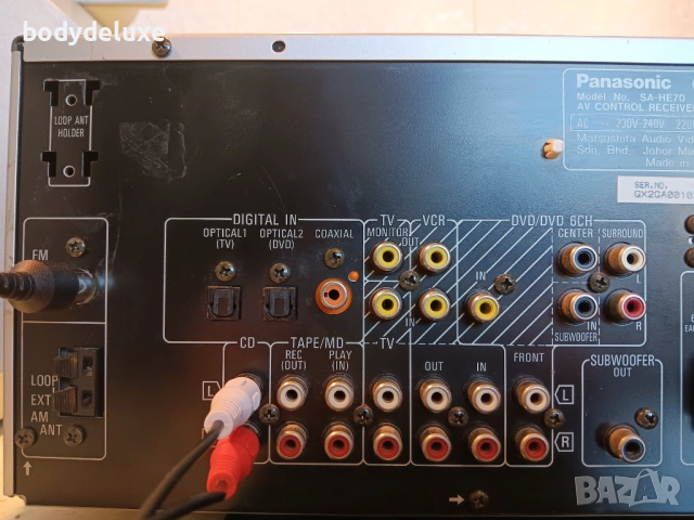 PANASONIC SA-HE70 аудио/видео ресийвър, снимка 4 - Ресийвъри, усилватели, смесителни пултове - 25140290
