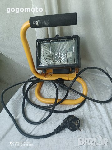 работна лампа, прожектор, + НОВА  халогенна лампа,пура , снимка 1 - Други инструменти - 41838377