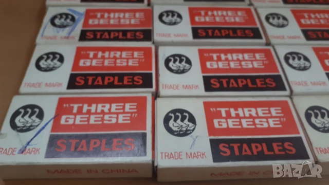 Кламери/телбоди Three Geese Staples Китай, снимка 3 - Други - 51139780