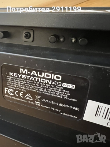 MIDI клавиатура M-Audio за ремонт/части, снимка 6 - Ресийвъри, усилватели, смесителни пултове - 56159648