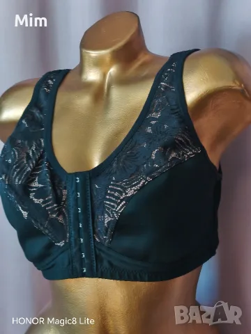 2XL Черен сутиен с предно закопчаване, снимка 4 - Бельо - 56264567