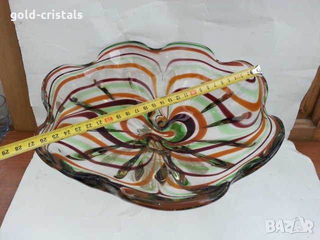 Кристална купа фруктиера, снимка 9 - Антикварни и старинни предмети - 35985103
