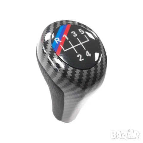 Карбонова топка за ръчен скоростен лост за BMW 1, 3 Series, X5 и X6, 5 скорости, снимка 3 - Аксесоари и консумативи - 55860573