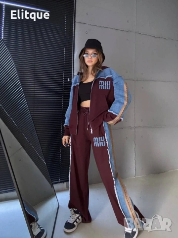 дамски екипи на едро miu miu с деним акцент , снимка 8 - Спортни екипи - 53067544