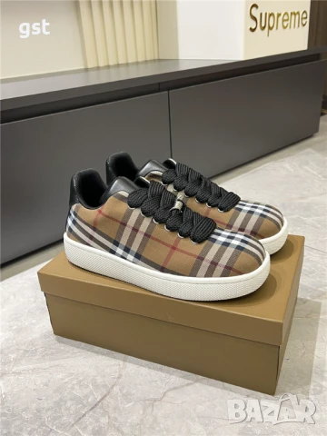 Уникални Редки Burberry Shoes Маратонки Кецове Унисекс Мъжки дамски обувки, снимка 4 - Спортни обувки - 50690667