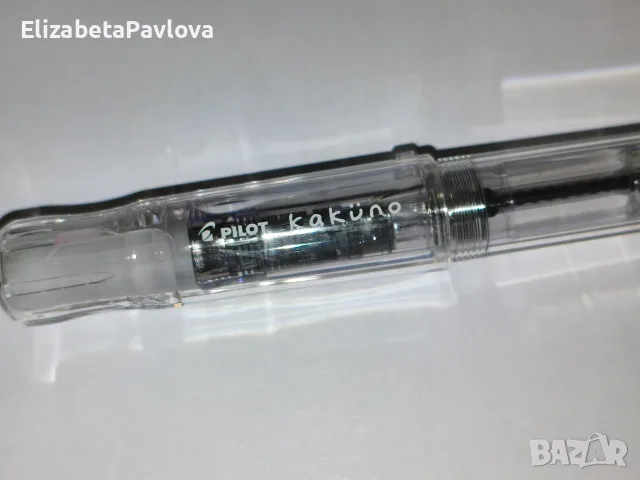 Писалка Pilot Kakuno <M> Прозрачна + Конвертор за мастило, снимка 6 - Рисуване и оцветяване - 56181180