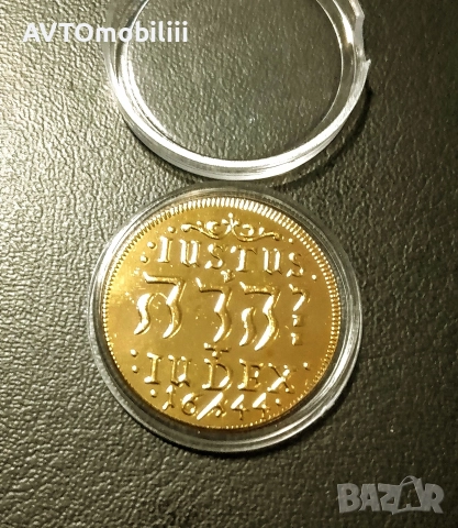 Позлатена монета 2 Дуката 1644 г Кристиан четвърти, снимка 3 - Нумизматика и бонистика - 52664585