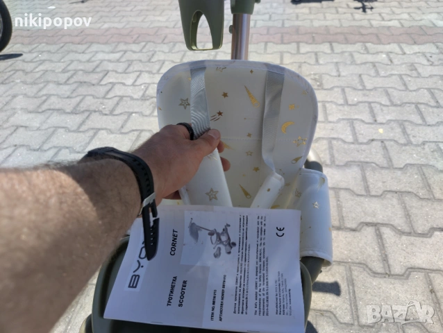 BYOX Детска тротинетка Cornet 6в1 зелен, снимка 6 - Скутери и тротинетки - 53564043