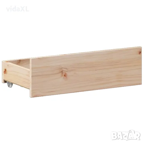 vidaXL Рамка за легло без матрак с табла 140x190 см борово дърво масив, снимка 9 - Спални и легла - 56147023