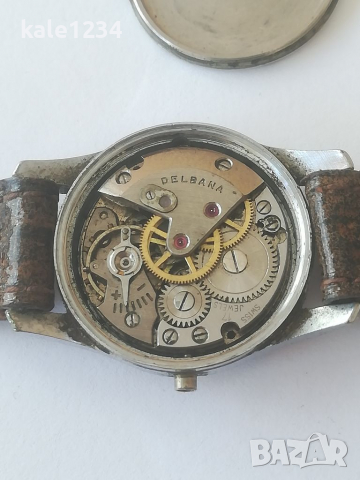 Швейцарски часовник DELBANA. Swiss made. Дамски. Механичен механизъм. Vintage watch. Ретро. , снимка 2 - Дамски - 36389443