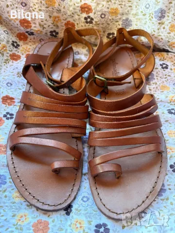 Дамско кожени сандали, снимка 1