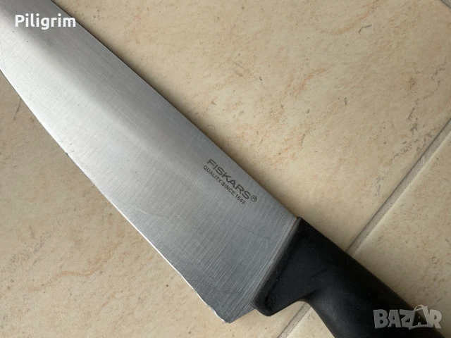 Нож на готвача “Fiskars”., снимка 2 - Ножове - 50481988