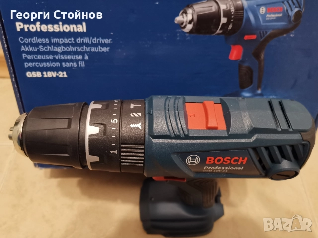 Винтоверт ударно-пробивен Bosch GSR 180-LI PROFESSIONAL , снимка 3 - Винтоверти - 52541950