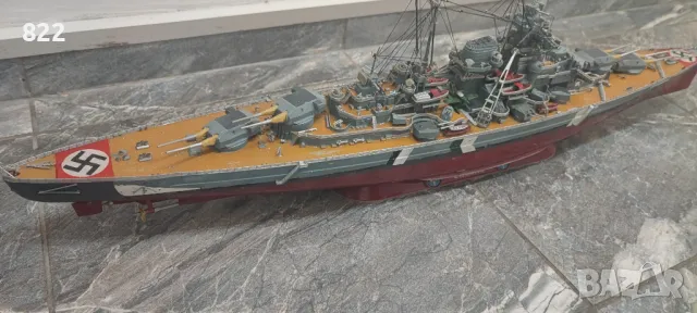 Модел на линеен кораб:"BISMARCK", снимка 5 - Колекции - 49168035